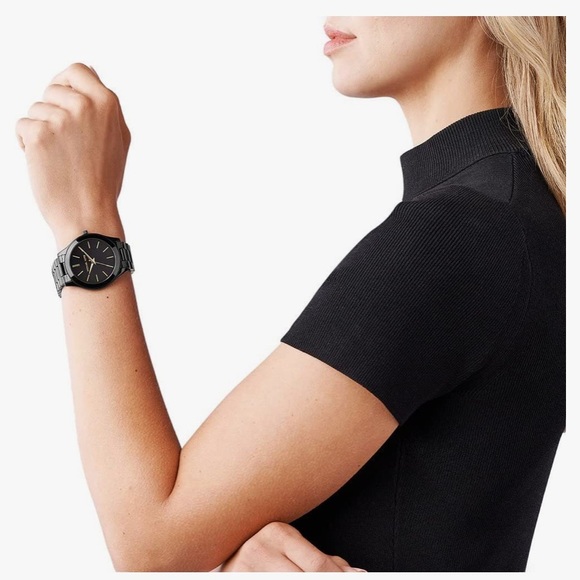 Michael Kors Slim Stainless Steel Quartz Watch - Picture 2 of 13